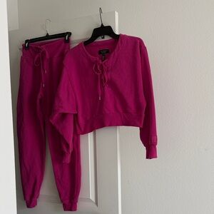 Victoria's Secret Fuchsia Jogger Set
